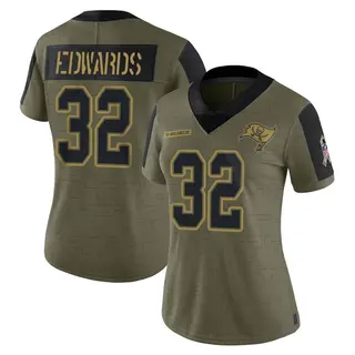 Tampa Bay Buccaneers Women's Mike Edwards Limited 2021 Salute To Service Jersey - Olive