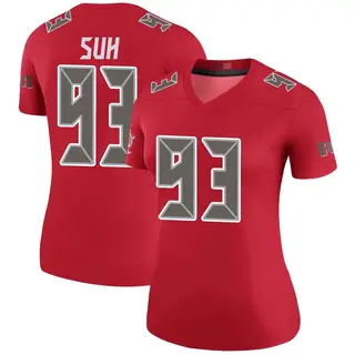 Tampa Bay Buccaneers Women's Ndamukong Suh Legend Color Rush Jersey - Red