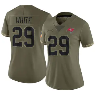 Tampa Bay Buccaneers Women's Rachaad White Limited 2022 Salute To Service Jersey - Olive