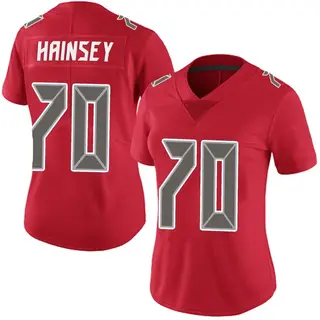 Tampa Bay Buccaneers Women's Robert Hainsey Limited Team Color Vapor Untouchable Jersey - Red