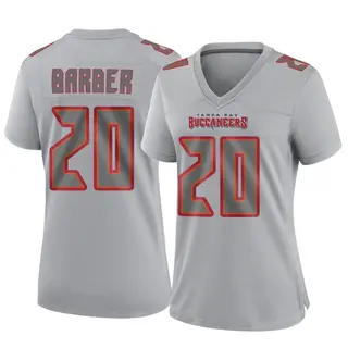 Tampa Bay Buccaneers Women's Ronde Barber Game Atmosphere Fashion Jersey - Gray