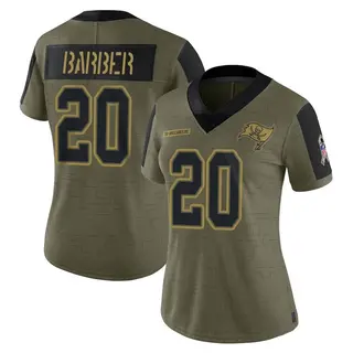 Tampa Bay Buccaneers Women's Ronde Barber Limited 2021 Salute To Service Jersey - Olive