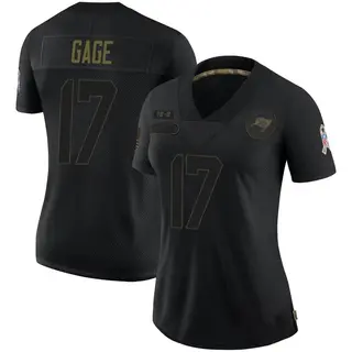 Tampa Bay Buccaneers Women's Russell Gage Limited 2020 Salute To Service Jersey - Black