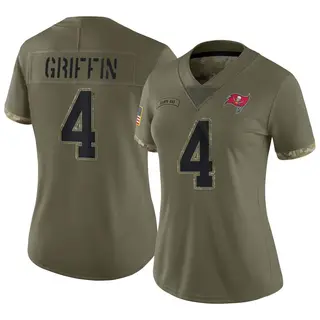 Tampa Bay Buccaneers Women's Ryan Griffin Limited 2022 Salute To Service Jersey - Olive