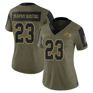 Tampa Bay Buccaneers Women's Sean Murphy-Bunting Limited 2021 Salute To Service Jersey - Olive