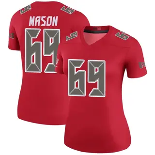 Tampa Bay Buccaneers Women's Shaq Mason Legend Color Rush Jersey - Red