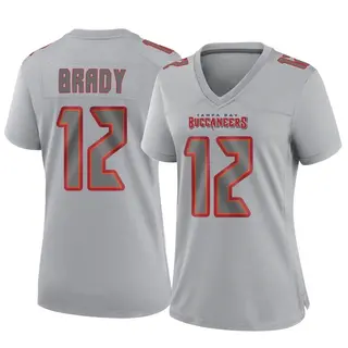 Tampa Bay Buccaneers Women's Tom Brady Game Atmosphere Fashion Jersey - Gray