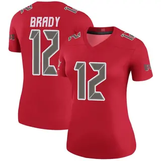Tampa Bay Buccaneers Women's Tom Brady Legend Color Rush Jersey - Red