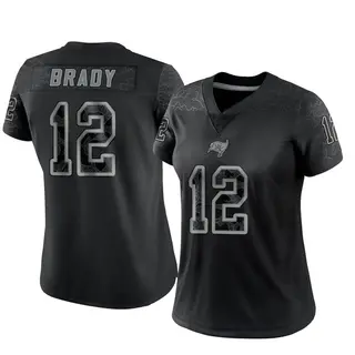 Tampa Bay Buccaneers Women's Tom Brady Limited Reflective Jersey - Black