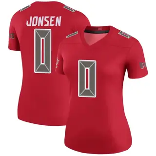 Tampa Bay Buccaneers Women's Travis Jonsen Legend Color Rush Jersey - Red