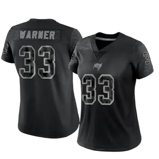 Tampa Bay Buccaneers Women's Troy Warner Limited Reflective Jersey - Black