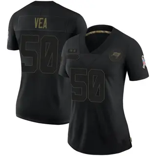 Tampa Bay Buccaneers Women's Vita Vea Limited 2020 Salute To Service Jersey - Black