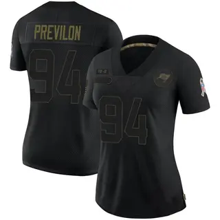 Tampa Bay Buccaneers Women's Willington Previlon Limited 2020 Salute To Service Jersey - Black