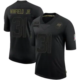 Tampa Bay Buccaneers Youth Antoine Winfield Jr. Limited 2020 Salute To Service Jersey - Black