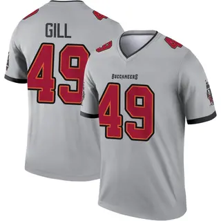 Tampa Bay Buccaneers Youth Cam Gill Legend Inverted Jersey - Gray