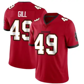 Tampa Bay Buccaneers Youth Cam Gill Limited Team Color Vapor Untouchable Jersey - Red