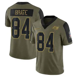 Tampa Bay Buccaneers Youth Cameron Brate Limited 2021 Salute To Service Jersey - Olive