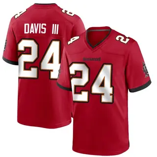 Tampa Bay Buccaneers Youth Carlton Davis III Game Team Color Jersey - Red