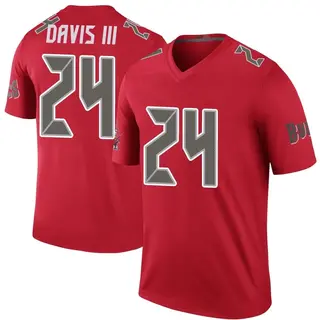Tampa Bay Buccaneers Youth Carlton Davis III Legend Color Rush Jersey - Red