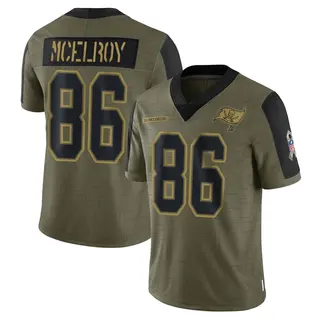 Tampa Bay Buccaneers Youth Codey McElroy Limited 2021 Salute To Service Jersey - Olive
