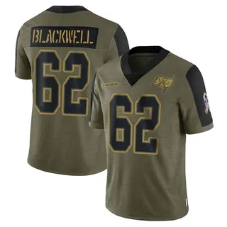 Tampa Bay Buccaneers Youth Curtis Blackwell Limited 2021 Salute To Service Jersey - Olive
