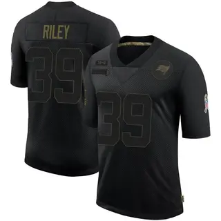 Tampa Bay Buccaneers Youth Curtis Riley Limited 2020 Salute To Service Jersey - Black