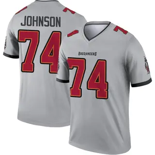 Tampa Bay Buccaneers Youth Fred Johnson Legend Inverted Jersey - Gray