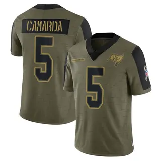 Tampa Bay Buccaneers Youth Jake Camarda Limited 2021 Salute To Service Jersey - Olive
