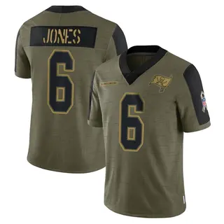Tampa Bay Buccaneers Youth Julio Jones Limited 2021 Salute To Service Jersey - Olive