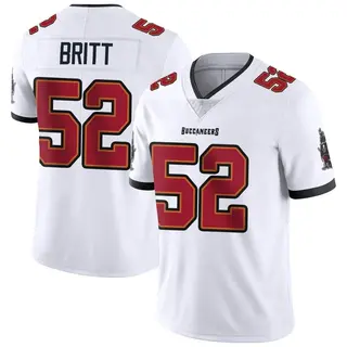 Tampa Bay Buccaneers Youth K.J. Britt Limited Vapor Untouchable Jersey - White