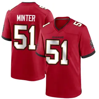Tampa Bay Buccaneers Youth Kevin Minter Game Team Color Jersey - Red