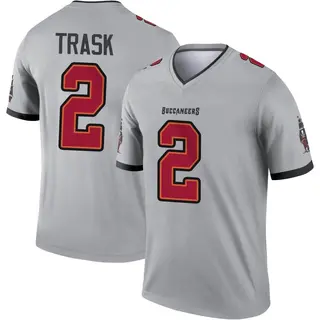 Tampa Bay Buccaneers Youth Kyle Trask Legend Inverted Jersey - Gray