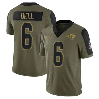 Tampa Bay Buccaneers Youth Le'Veon Bell Limited 2021 Salute To Service Jersey - Olive
