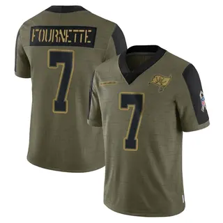 Tampa Bay Buccaneers Youth Leonard Fournette Limited 2021 Salute To Service Jersey - Olive