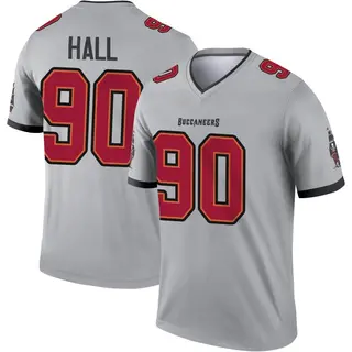 Tampa Bay Buccaneers Youth Logan Hall Legend Inverted Jersey - Gray