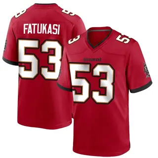 Tampa Bay Buccaneers Youth Olakunle Fatukasi Game Team Color Jersey - Red