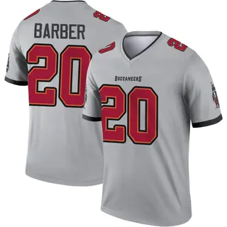 Tampa Bay Buccaneers Youth Ronde Barber Legend Inverted Jersey - Gray