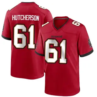 Tampa Bay Buccaneers Youth Sadarius Hutcherson Game Team Color Jersey - Red