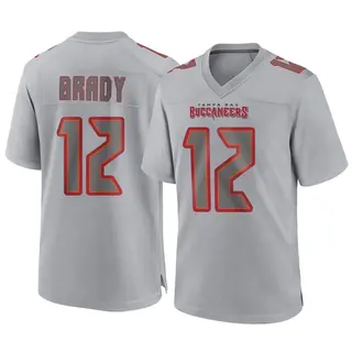 Tampa Bay Buccaneers Youth Tom Brady Game Atmosphere Fashion Jersey - Gray