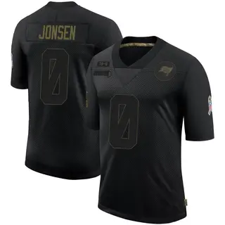 Tampa Bay Buccaneers Youth Travis Jonsen Limited 2020 Salute To Service Jersey - Black