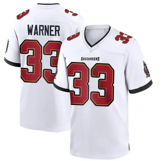 Tampa Bay Buccaneers Youth Troy Warner Game Jersey - White