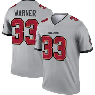 Tampa Bay Buccaneers Youth Troy Warner Legend Inverted Jersey - Gray
